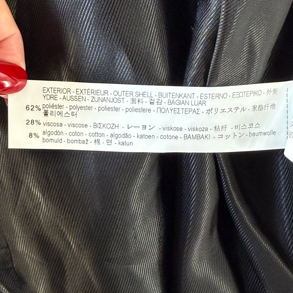 Zara Basic Collection Gray Checkered Micro Plaid … - image 10